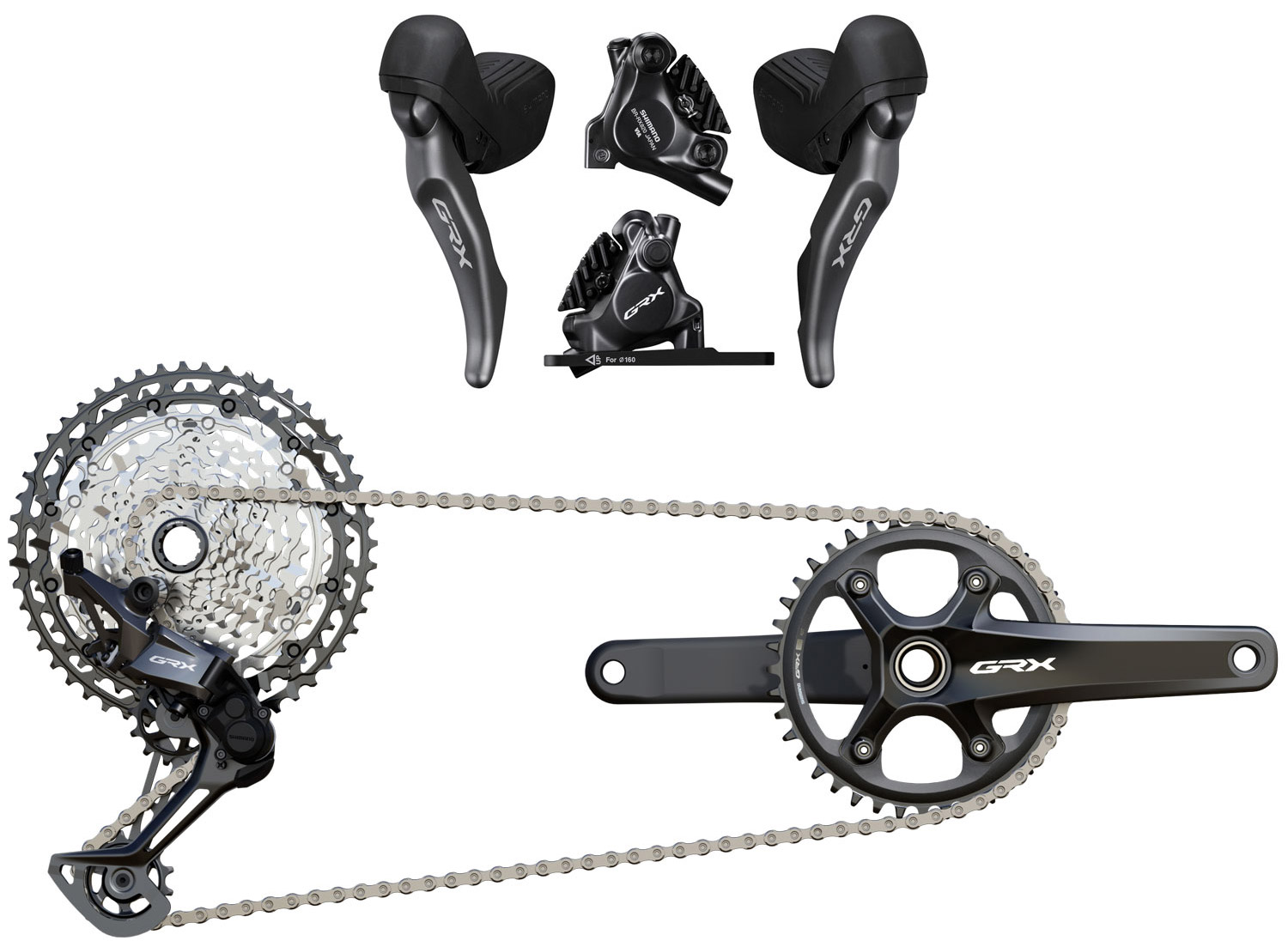 Shimano GRX RX820 gruppo disco a 1x12 velocità